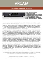 Arcam A19 - Brochure 